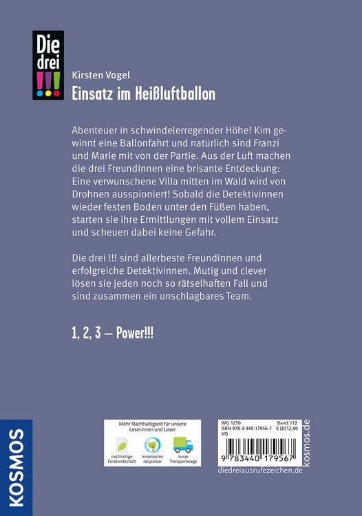 Die drei !!!, 112, Einsatz im Heißluftballon