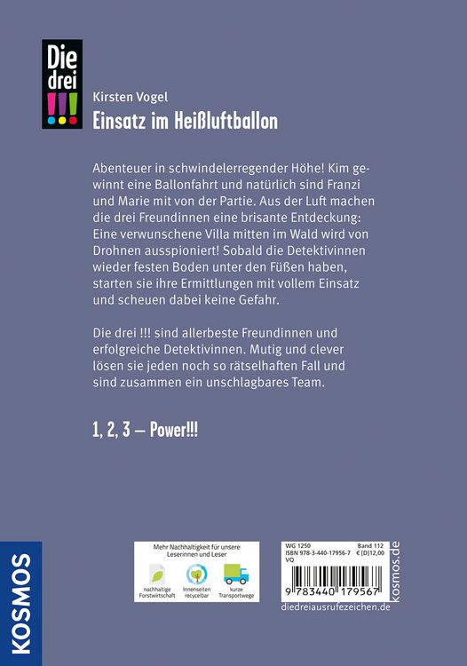 Produktbild: Die drei !!!, 112, Einsatz im Hei&szlig;luftballon