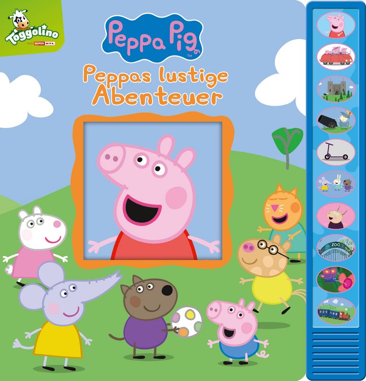 Produktbild: Peppa Pig - Peppas lustige Abenteuer - Vorlese-Pappbilderbuch mit 10 fr&ouml;hlichen Ger&auml;uschen
