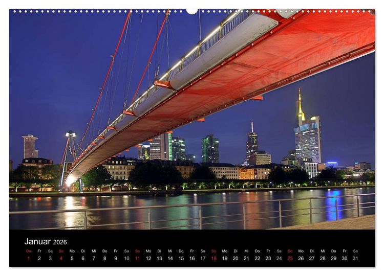 Produktbild: Frankfurt am Main (hochwertiger Premium Wandkalender 2026 DIN A2 quer), Kunstdruck in Hochglanz