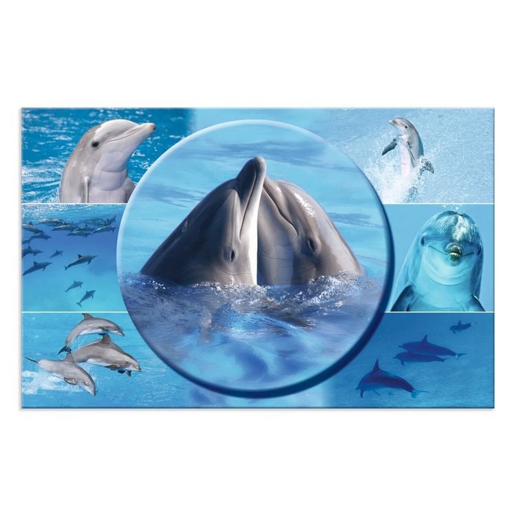Produktbild: HERMA Schreibtischunterlage Delphin 55x35cm