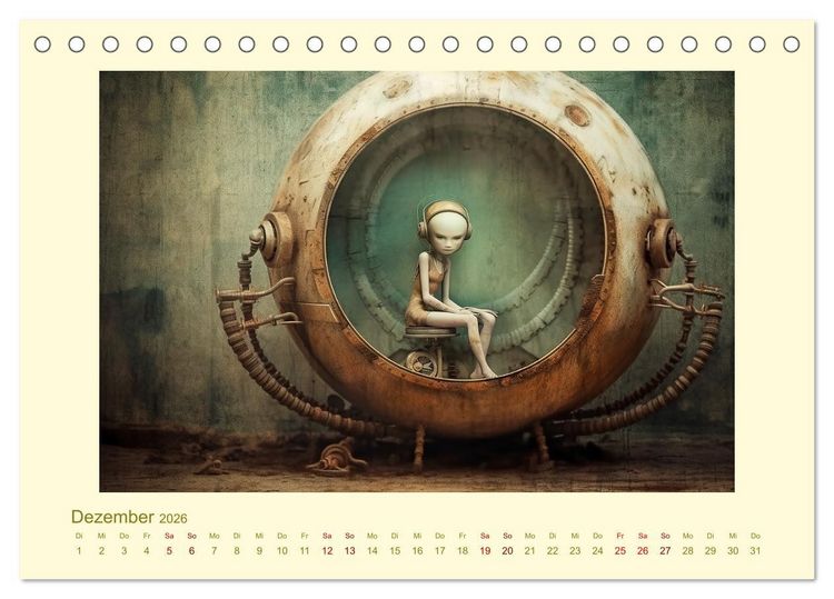 Produktbild: Surreale Alienwelt (Tischkalender 2026 DIN A5 quer), CALVENDO Monatskalender