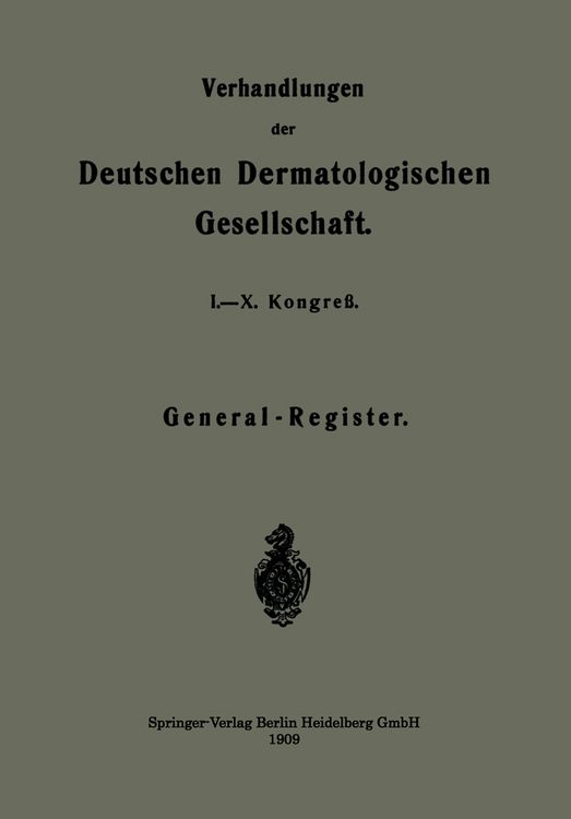 Produktbild: Verhandlungen der Deutschen Dermatologischen Gesellschaft