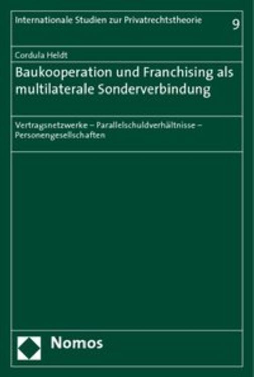 Produktbild: Baukooperation und Franchising als multilaterale Sonderverbindung