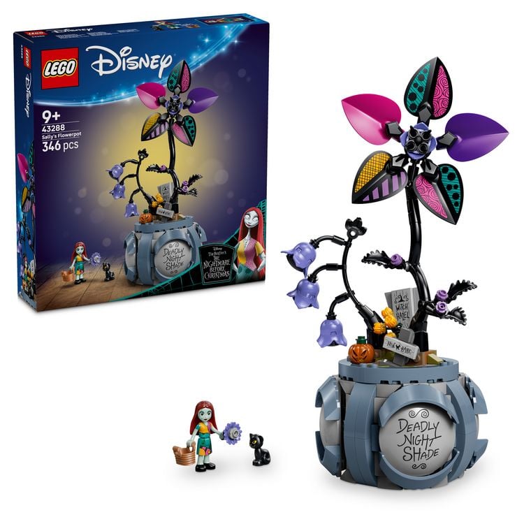 Produktbild: LEGO ǀ Disney 43288 Sallys Blumentopf, DIY Kunstblumen Deko Bastelset