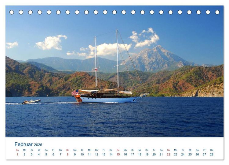 Produktbild: T&uuml;rkei - Reise ins Blaue (Tischkalender 2026 DIN A5 quer), CALVENDO Monatskalender