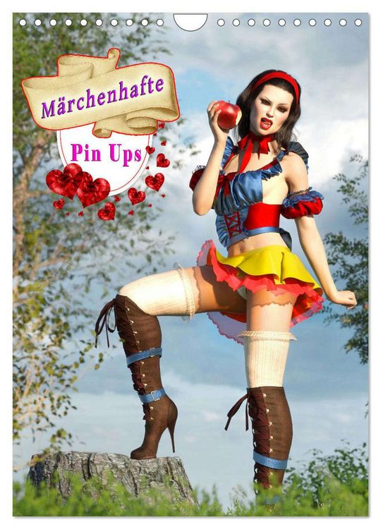 Produktbild: M&auml;rchenhafte Pin Ups (Wandkalender 2026 DIN A4 hoch), CALVENDO Monatskalender