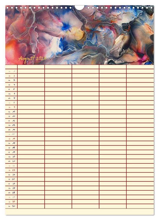 Produktbild: Bl&uuml;tenzauber - Familienplaner 2026 (Wandkalender 2026 DIN A3 hoch), CALVENDO Monatskalender