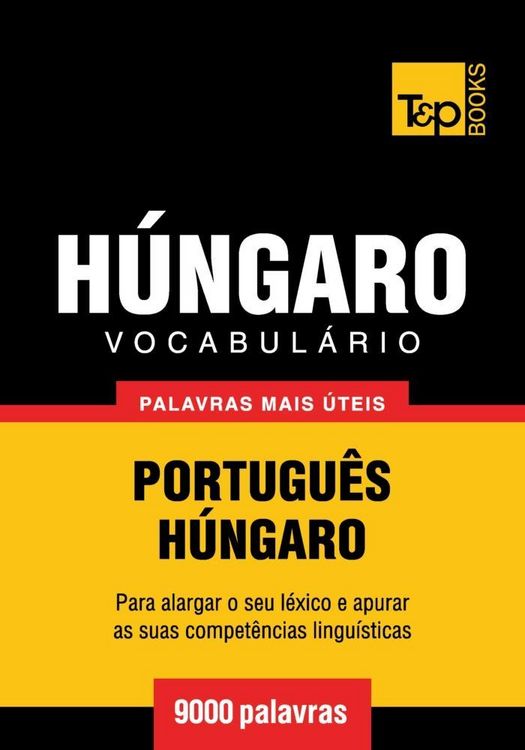 Produktbild: Vocabul&aacute;rio Portugu&ecirc;s-H&uacute;ngaro - 9000 palavras