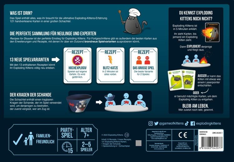 Exploding Kittens Recipes for Disaster