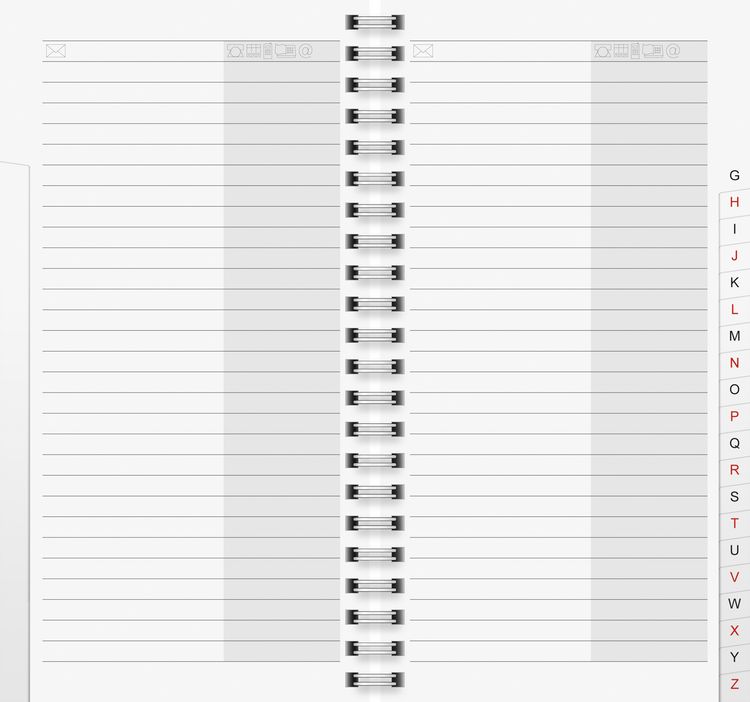 Produktbild: Brunnen Telefonregister 10x19cm Ersatz