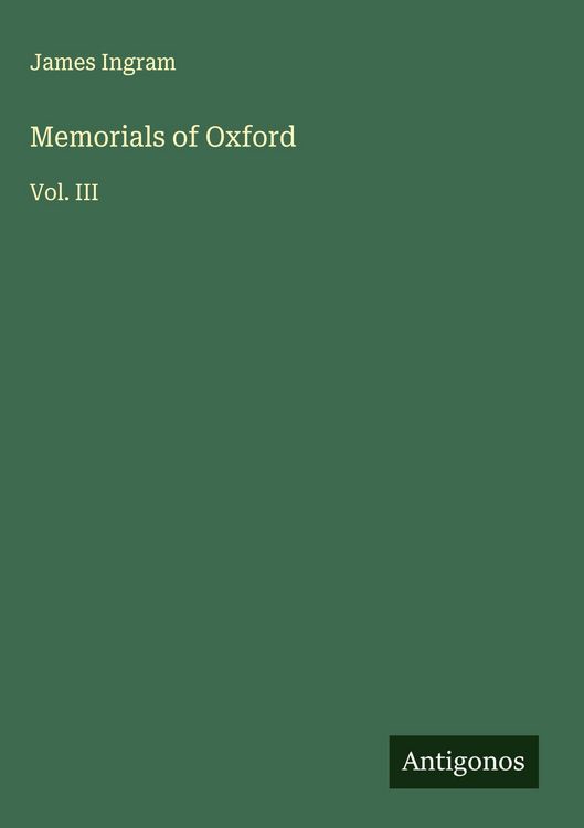 Produktbild: Memorials of Oxford