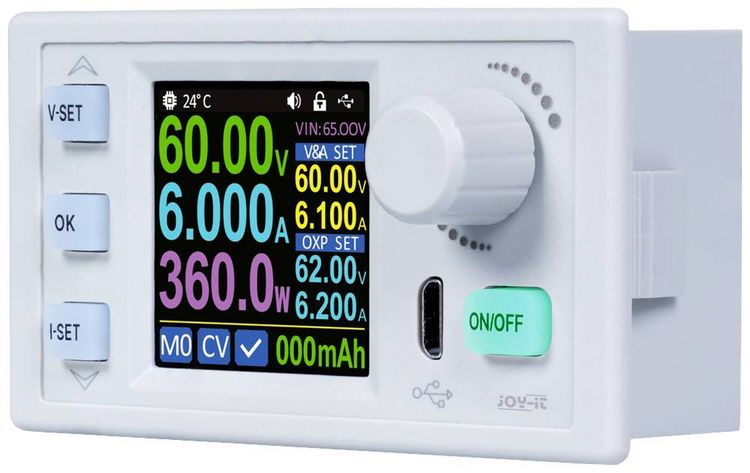 Produktbild: Joy-it JT-PS360 Labornetzger&auml;t, einstellbar 0 - 60 V 0 - 6 A schmale Bauform