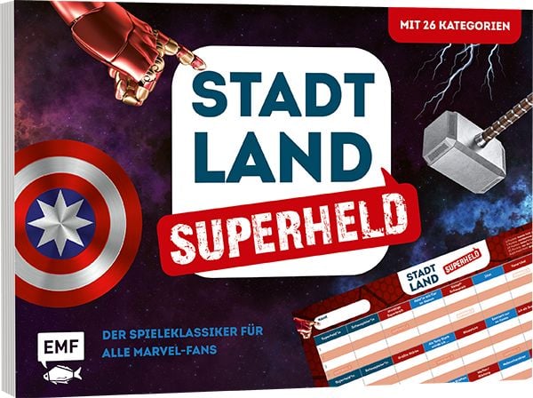 Produktbild: Stadt, Land, Superheld &ndash; Der Spieleklassiker f&uuml;r alle Marvel-Fans