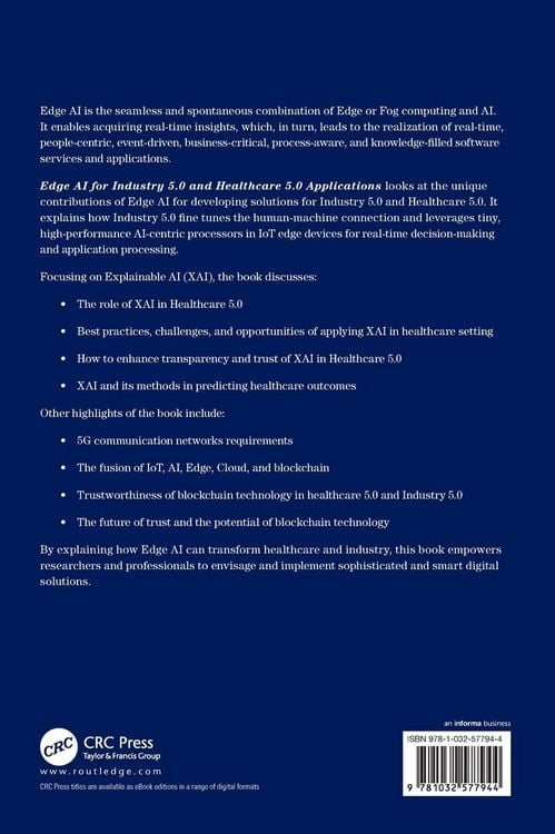 Produktbild: Edge AI for Industry 5.0 and Healthcare 5.0 Applications
