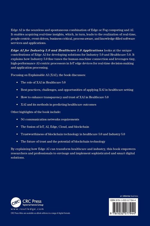 Produktbild: Edge AI for Industry 5.0 and Healthcare 5.0 Applications