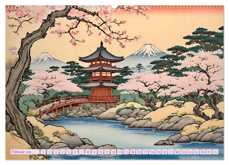 Produktbild: Hanami in Japan (Wandkalender 2026 DIN A2 quer), CALVENDO Monatskalender
