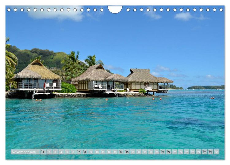Produktbild: Bora Bora - Str&auml;nde und Landschaften (Wandkalender 2026 DIN A4 quer), CALVENDO Monatskalender
