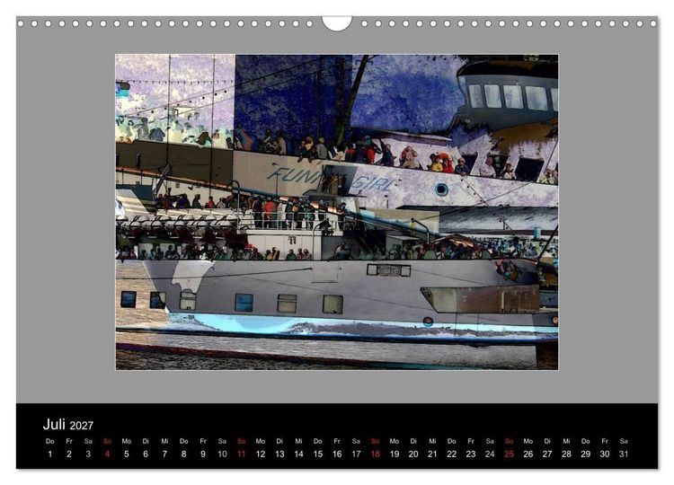 Produktbild: Am Nord- Ostsee-Kanal (Wandkalender 2027 DIN A3 quer), CALVENDO Monatskalender