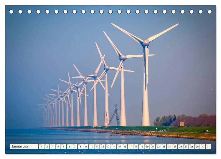 Produktbild: Windrad - Fluch und Segen (Tischkalender 2026 DIN A5 quer), CALVENDO Monatskalender