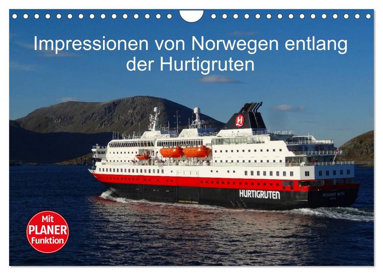 Produktbild: Impressionen von Norwegen entlang der Hurtigruten (Wandkalender 2026 DIN A4 quer), CALVENDO Monatskalender