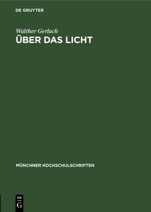 Produktbild: &Uuml;ber das Licht