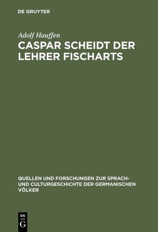 Produktbild: Caspar Scheidt der Lehrer Fischarts