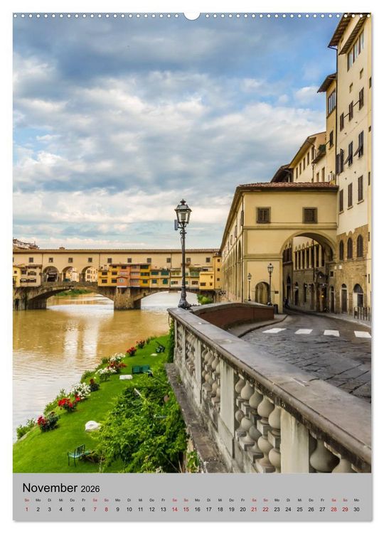 Produktbild: FLORENZ Impressionen bei Tag und Nacht (hochwertiger Premium Wandkalender 2026 DIN A2 hoch), Kunstdruck in Hochglanz