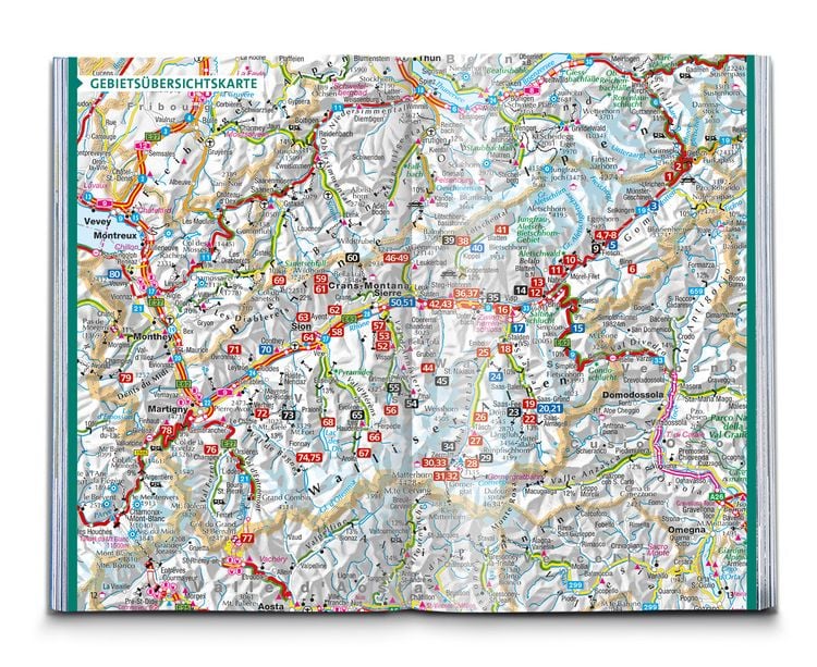 Produktbild: KOMPASS Wanderf&uuml;hrer Wallis, 80 Touren