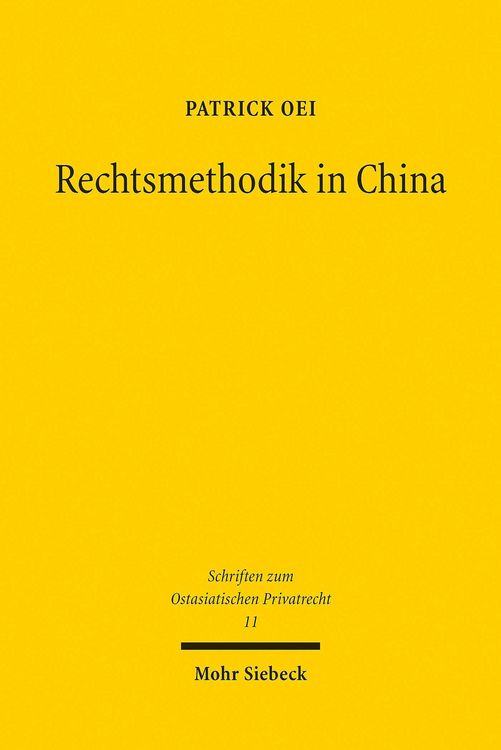 Produktbild: Rechtsmethodik in China