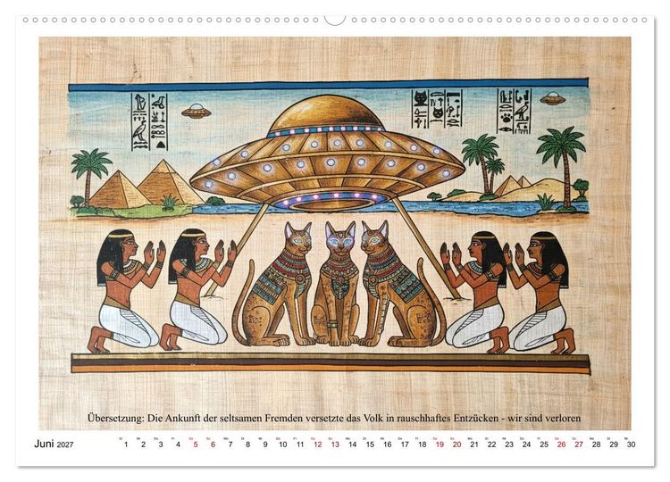 Produktbild: Am Nil ist auch nur Montag (hochwertiger Premium Wandkalender 2027 DIN A2 quer), Kunstdruck in Hochglanz