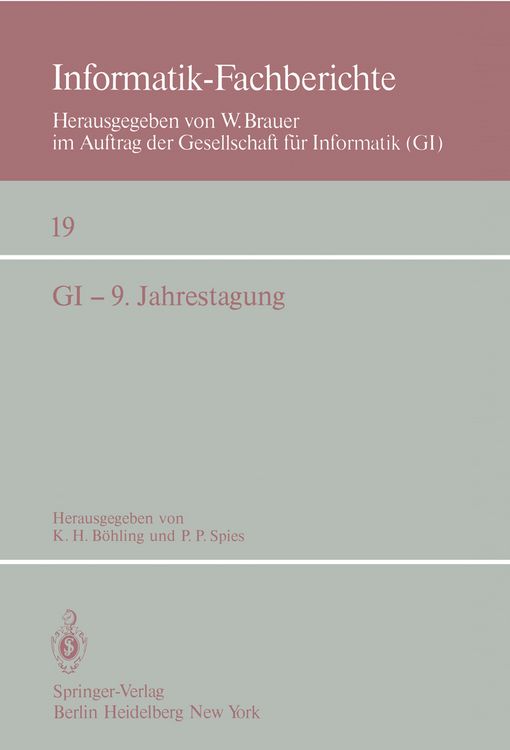 Produktbild: GI &mdash; 9. Jahrestagung