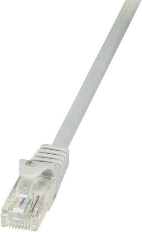 Produktbild: LogiLink CP2072U RJ45 Netzwerkkabel, Patchkabel CAT 6 U/UTP 5.00 m Grau mit Rastnasenschutz 1 St.