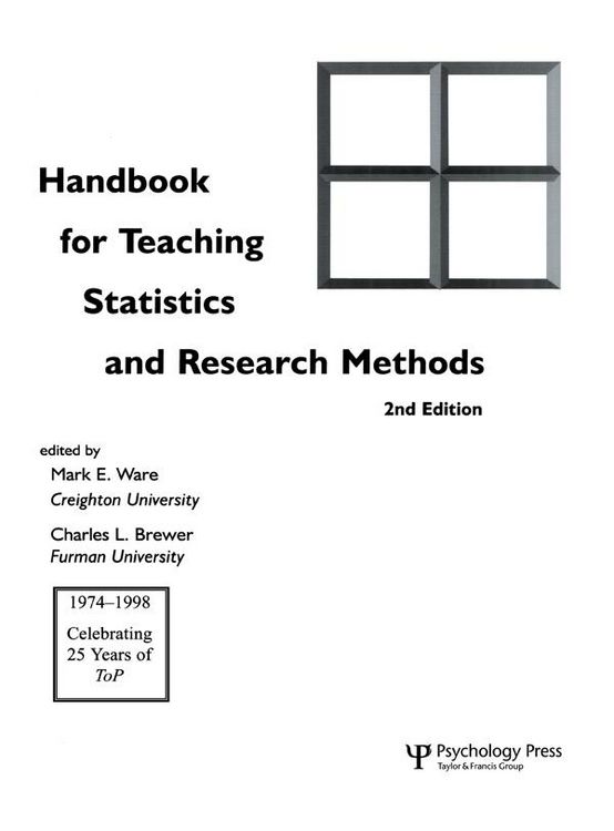 Produktbild: Handbook for Teaching Statistics and Research Methods