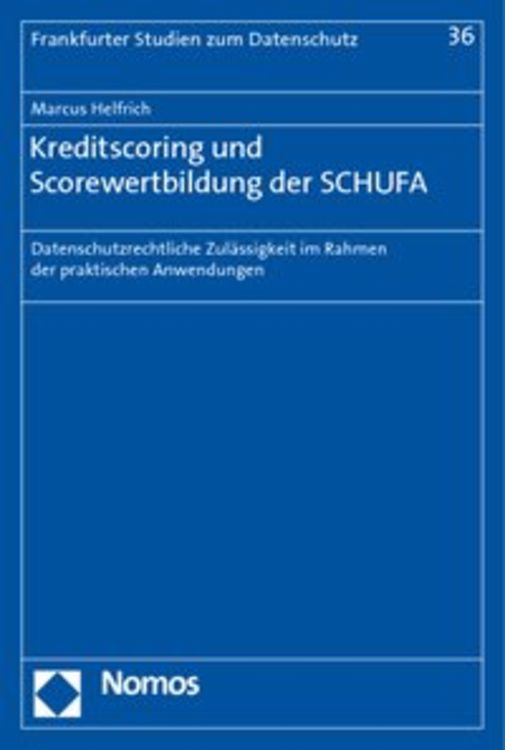Produktbild: Kreditscoring und Scorewertbildung der SCHUFA