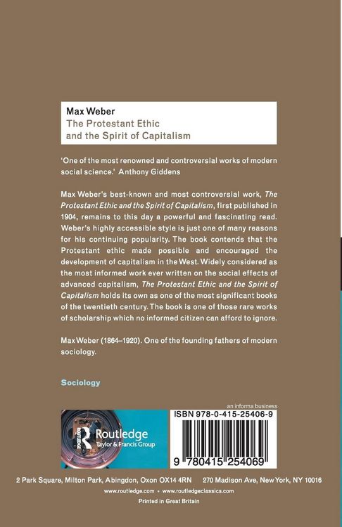 Produktbild: The Protestant Ethic and the Spirit of Capitalism
