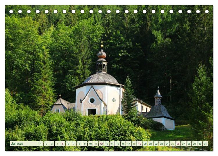 Produktbild: Hallstatt, Marktgemeinde am Hallst&auml;tter See (Tischkalender 2026 DIN A5 quer), CALVENDO Monatskalender