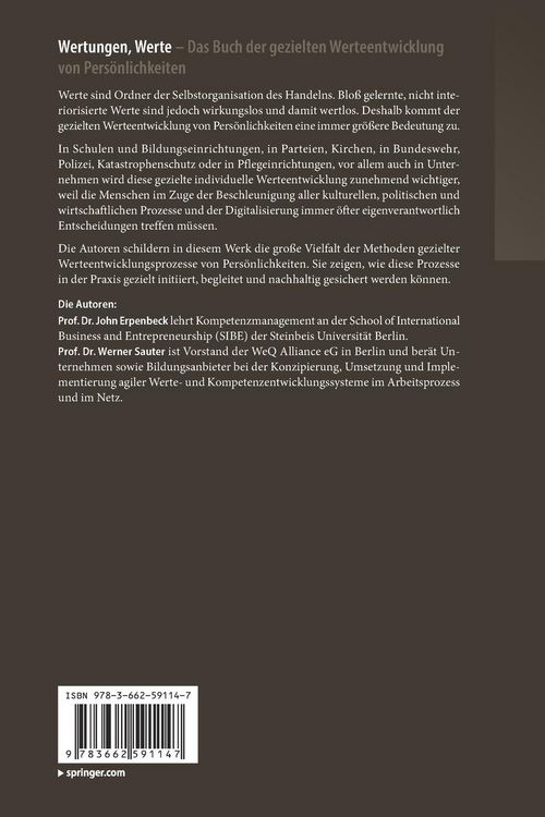 Produktbild: Wertungen, Werte – Das Buch der gezielten Werteentwicklung von Persönlichkeiten