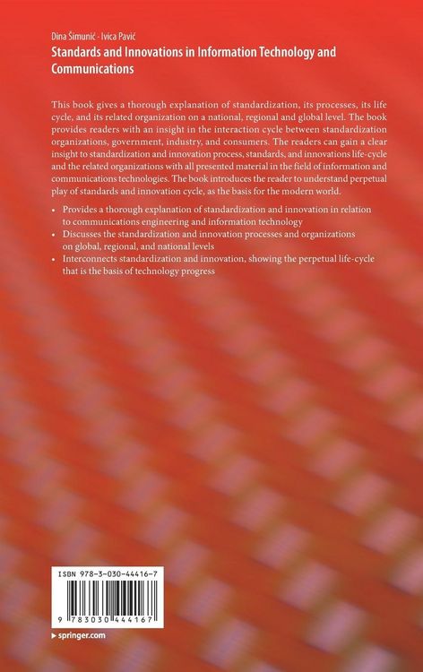 Produktbild: Standards and Innovations in Information Technology and Communications