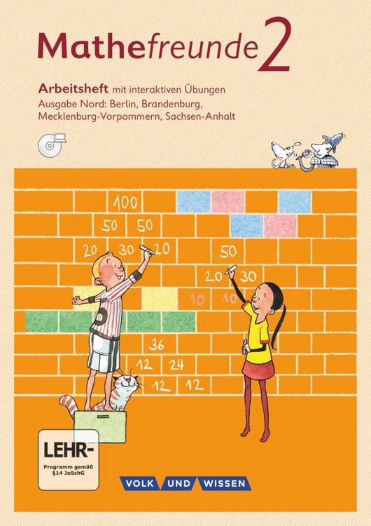 Produktbild: Mathefreunde 2. Schuljahr - Nord - Arbeitsheft mit interaktiven Übungen auf scook.de