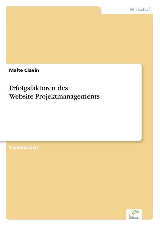 Produktbild: Erfolgsfaktoren des Website-Projektmanagements