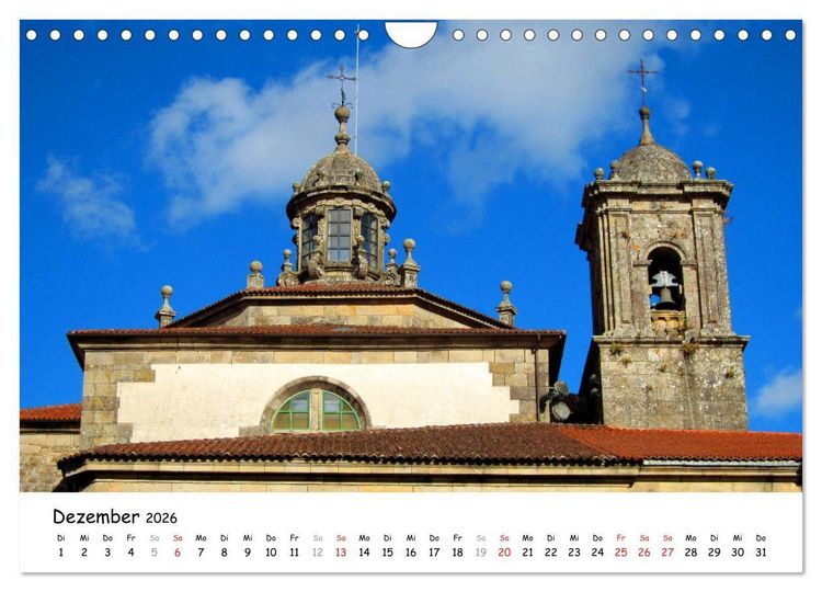 Produktbild: Jakobsweg - Camino Primitivo (Wandkalender 2026 DIN A4 quer), CALVENDO Monatskalender