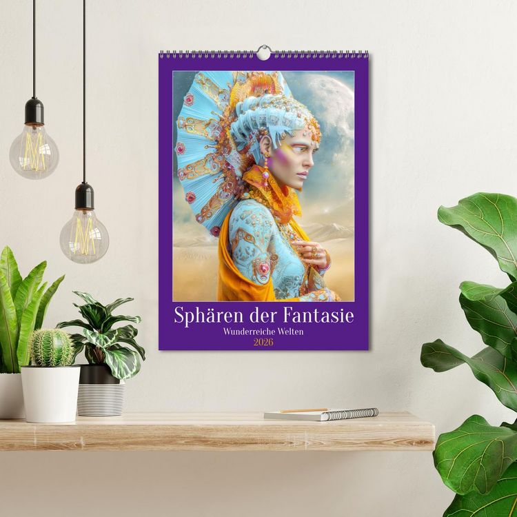 Produktbild: Sph&auml;ren der Fantasie - Wunderreiche Welten (Wandkalender 2026 DIN A3 hoch), CALVENDO Monatskalender