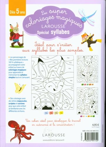Produktbild: Les super coloriages magiques Larousse : sp&eacute;cial syllabes
