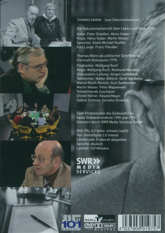 Produktbild: Thomas Mann - Zwei Dokumentationen