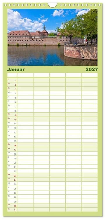 Produktbild: Familienplaner 2027 - Stra&szlig;burg &ndash; Geschichte und Flair im Herzen Europas mit 5 Spalten (Wandkalender, 21 x 45 cm) CALVENDO