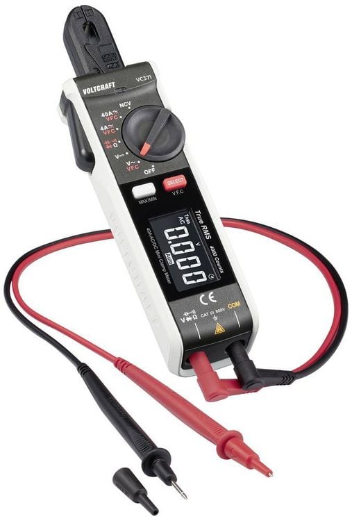 Produktbild: VOLTCRAFT VC-371 Stromzange digital CAT III 600V Anzeige (Counts): 4000