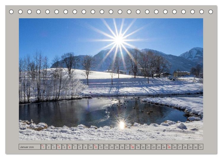 Produktbild: Sch&ouml;ne Gr&uuml;&szlig;e aus St.Veit im Pongau (Tischkalender 2026 DIN A5 quer), CALVENDO Monatskalender