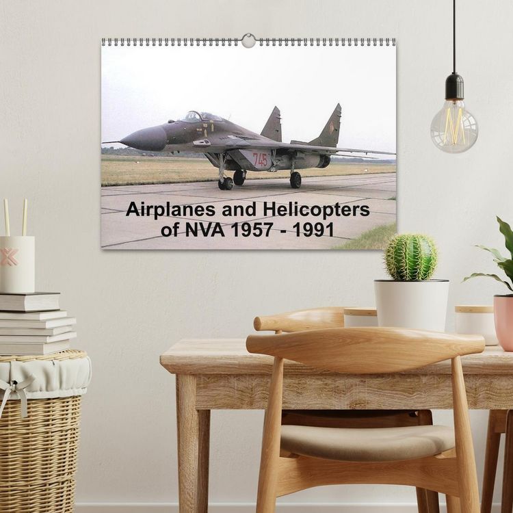 Produktbild: Airplanes and Helicopters of NVA 1957 - 1991 (Wall Calendar 2026 DIN A3 landscape), CALVENDO 12 Month Wall Calendar