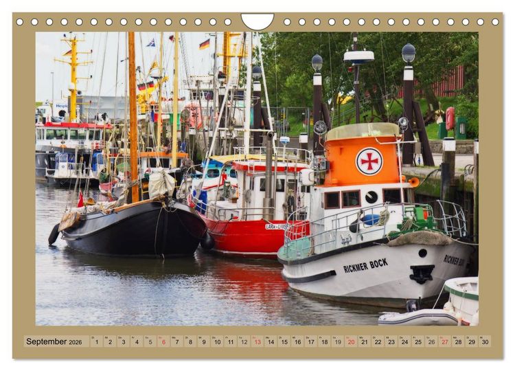 Produktbild: B&uuml;sum an der Nordsee (Wandkalender 2026 DIN A4 quer), CALVENDO Monatskalender